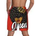 thumbnail image 3 of Kdxio Black Woman Print Men'S Swim Trunks With Compression Liner 7 Inch Inseam Quick Dry Swim Shorts, 3 of 7
