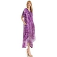 thumbnail image 4 of Sakkas Viveka Embroidered Caftan Dress - 3-Purple - One Size, 4 of 5