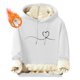 thumbnail image 1 of Sudadera con capucha para hombre, informal, de moda, con estampado de San Valentín, de manga larga, con bolsillo, de poliéster, 1 of 4