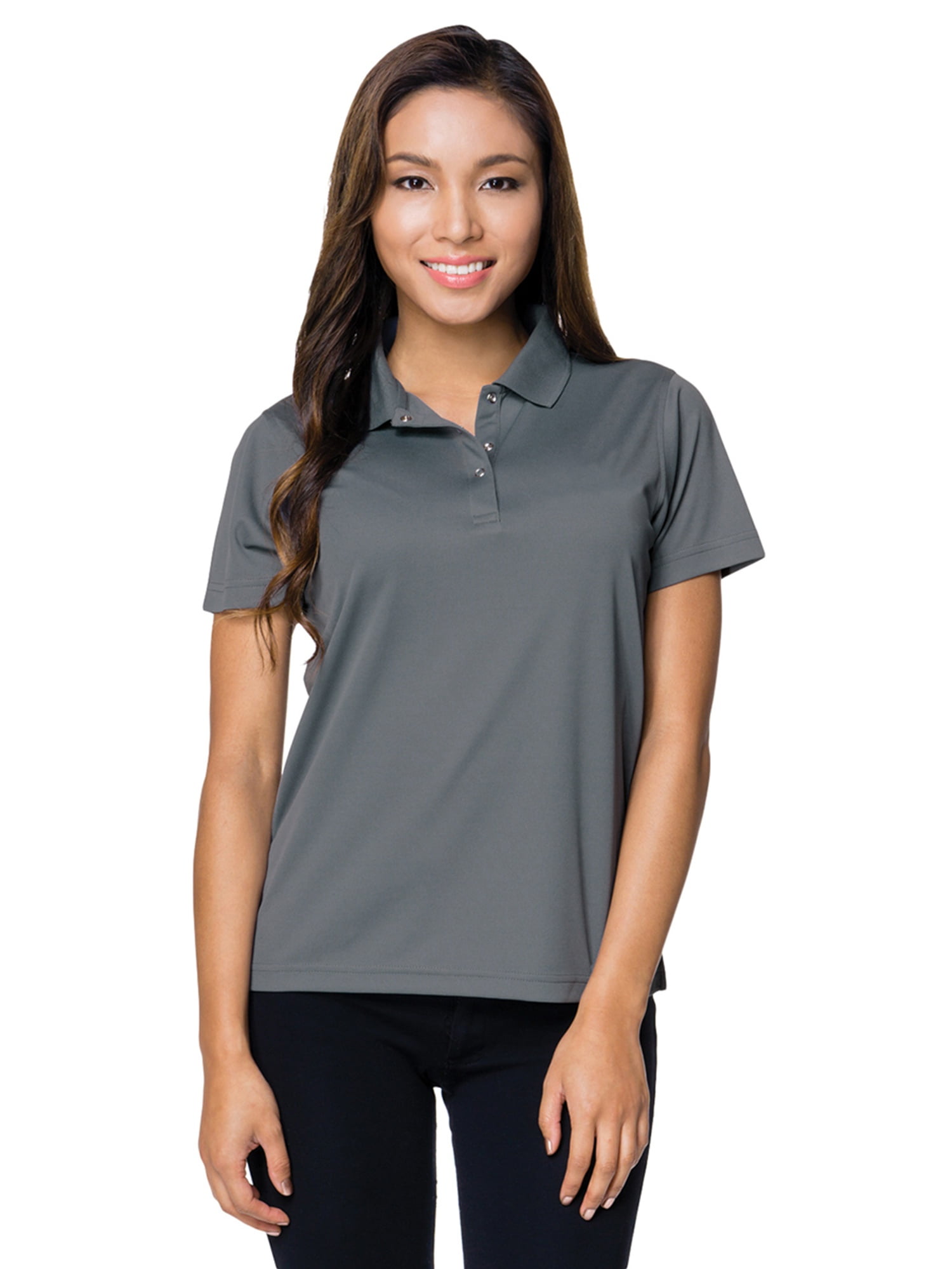 TriMountain TriMountain Women's Square Bottom Polyester Polo Shirt