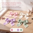 thumbnail image 2 of Christmas Ribbon Wired Scalloped Edge 3.5in x 53.9in for Wreath Christmas Tree Holiday Present Wrap Decor by OVFUIZ, 2 of 8