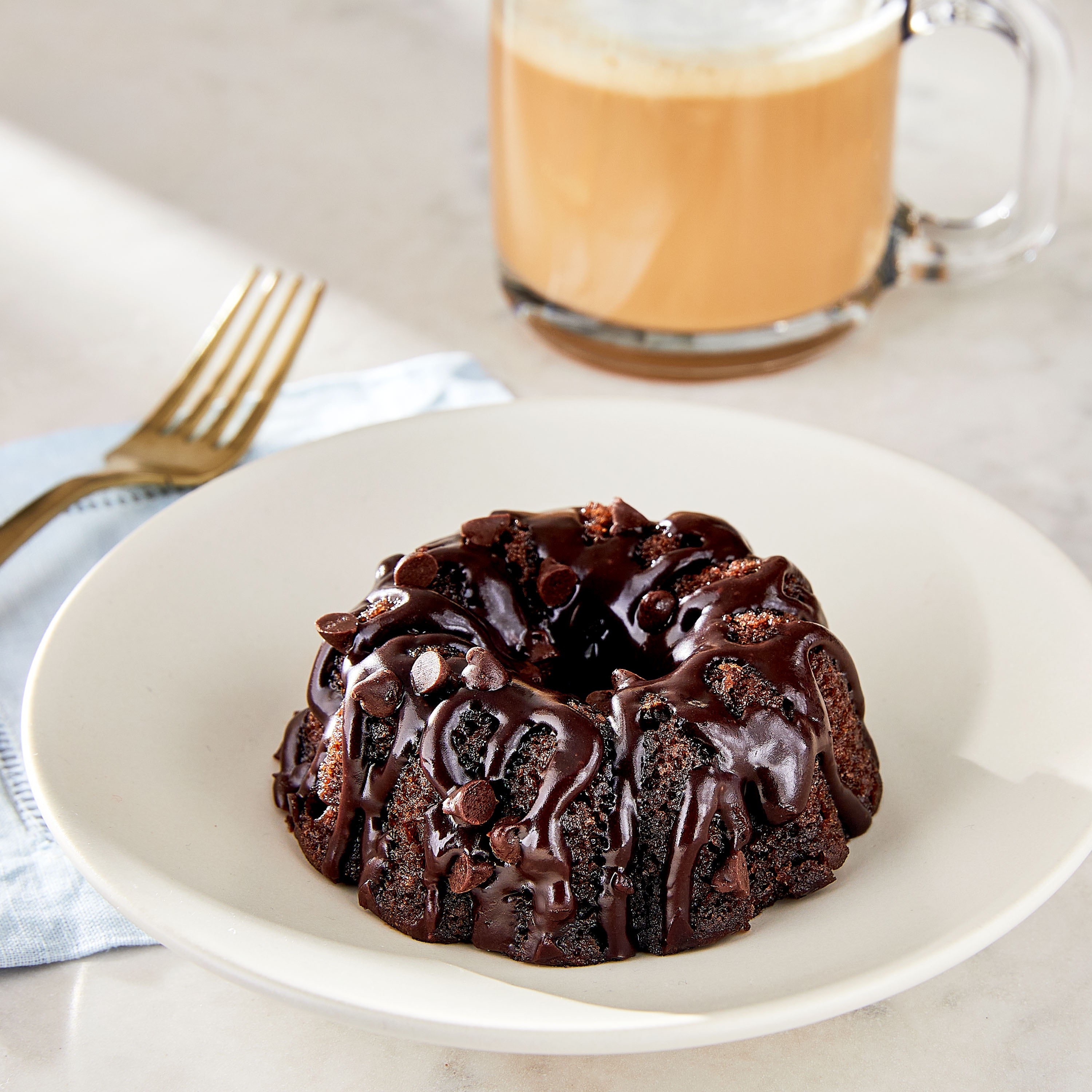 Freshness Guaranteed Mini Chocolate Bundt Cake 3oz, Baked to Perfection