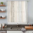 thumbnail image 5 of Beige Ombre Sheer Curtains 54 Inches Long, Vintage Modern Abstract Aesthetics Light Filering Curtains, Breathable Simi Curtain Privacy Drapes for Kitchen Bathroom Nursery Small Window Treatment, 5 of 9