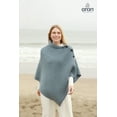 thumbnail image 4 of Aran Woollen Mills Poncho 100 % Soft Merino Wool Women`s Irish Cape with Buttons and Herringbone Pattern Made in Ireland, 4 of 7