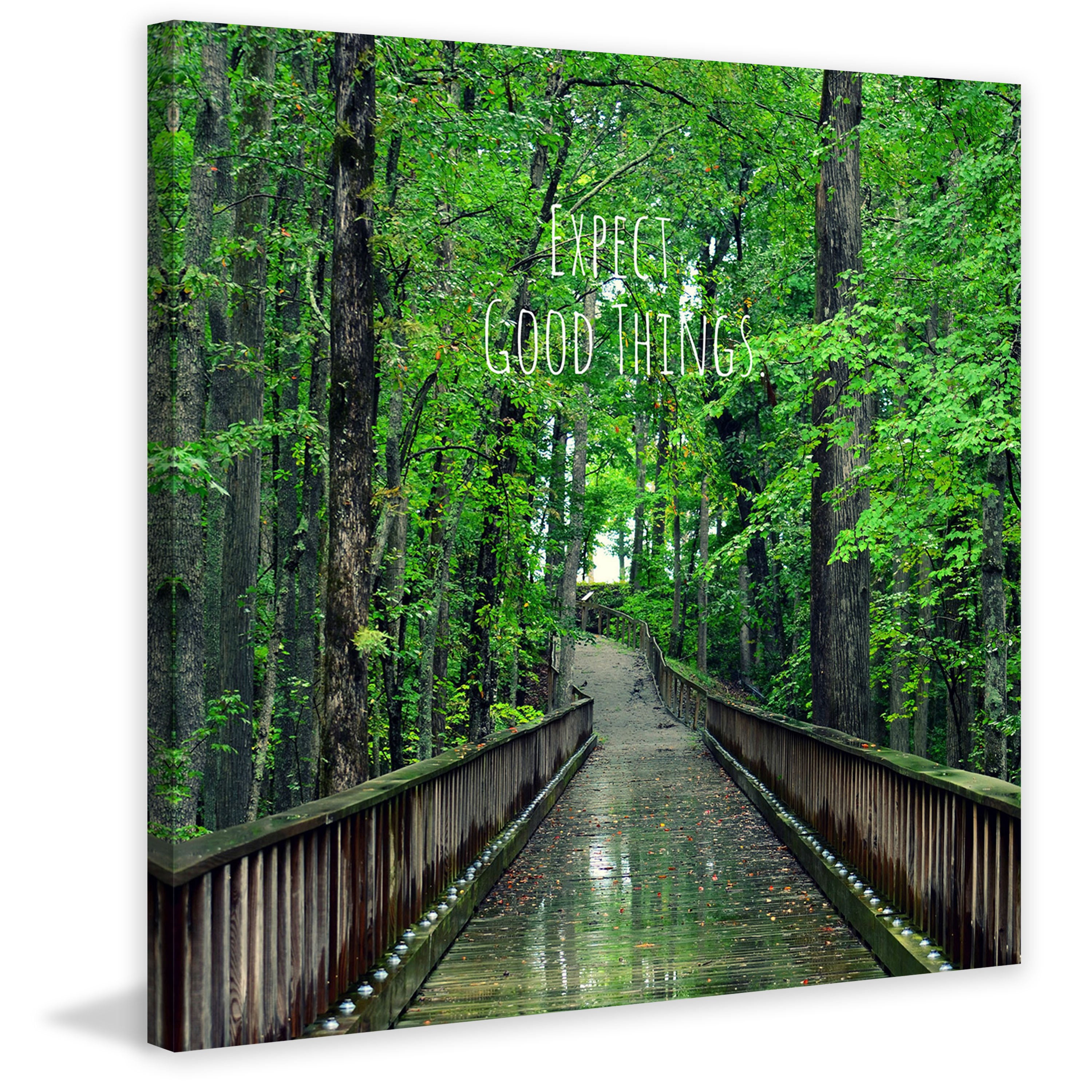 Marmont Hill 'Expect Good Things' by Robin Delean Painting Print on Wrapped Canvas