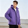 thumbnail image 2 of StSilkitty Rain Jacket for Men Windbreaker Waterproof Long Sleeve Zip up Hiking Camping Hooded Jacket Coat with Pockets, 2 of 5