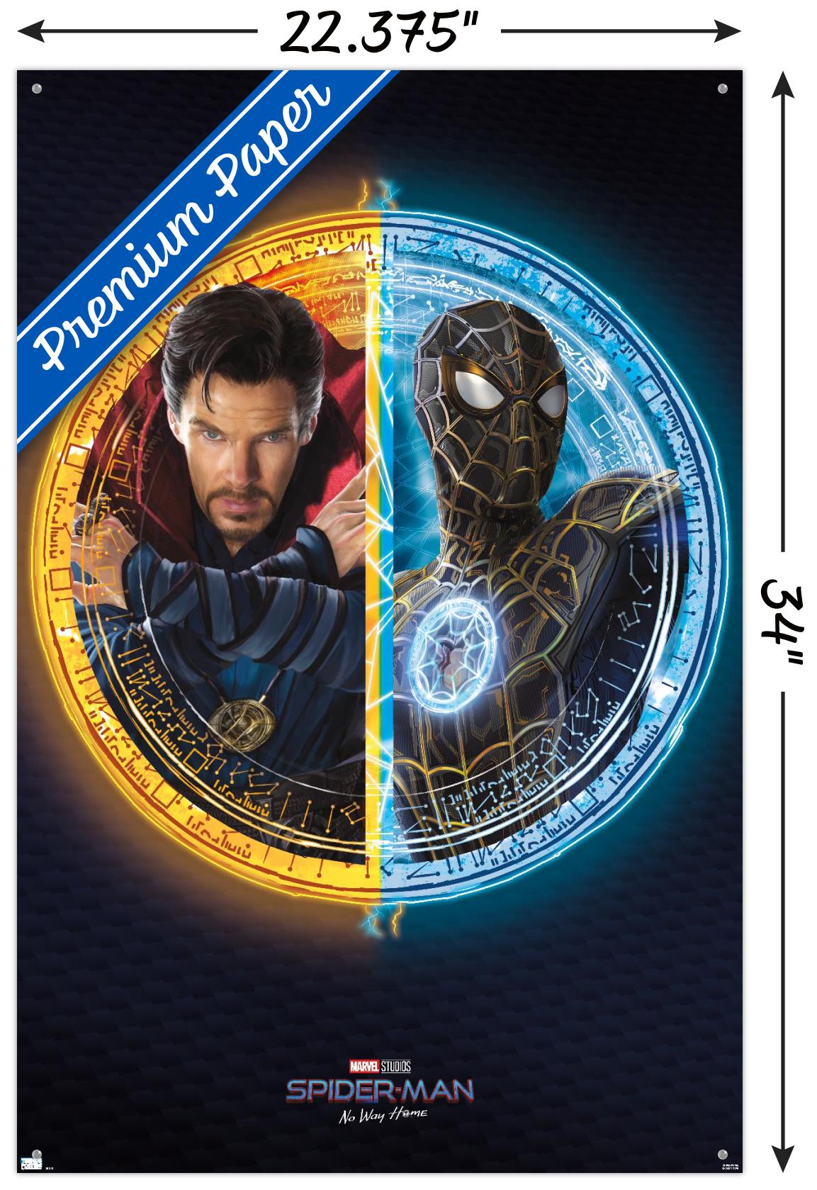 Marvel Spider-Man: No Way Home - Duo Wall Poster with Pushpins, 22.375" x 34"