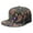 White-67, variant on Retro Paisley Snapback Cap, Flat Brim Adjustable Hat with Exotic Indian Design, Breathable Flat Brim Panel