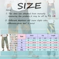 thumbnail image 3 of KDFJPTH Cargo Pants for Women Work Casual Wide Leg Capris Summer Cropped Beach Elastic Waist Baggy Crop Trousers, 3 of 4