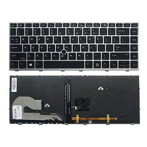New US Black Backlit English Laptop Keyboard Replacement for HP Elitebook 745 G5 840 G5 846 G5 Light Backlight
