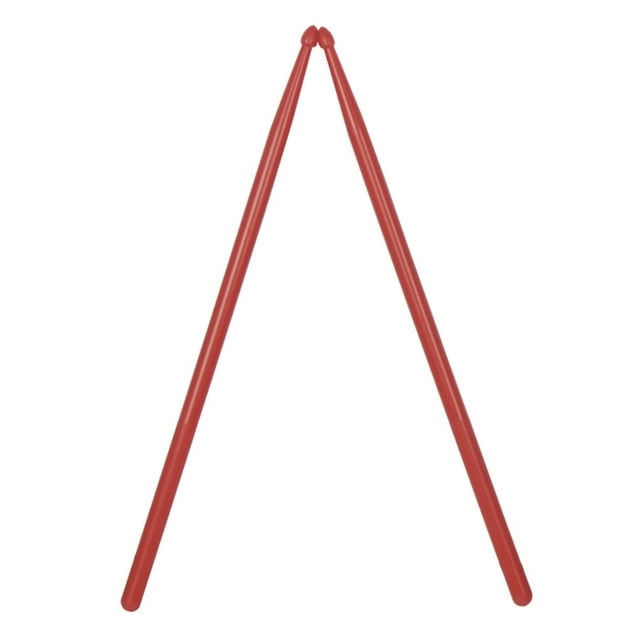 Transemion Baguettes de Tambour en Nylon Haute Résistance Compatibles avec les Instruments de Musique Poignées Multicolores Antidérapantes pour Enfants Adultes Rouge 1ensemble