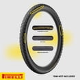 thumbnail image 2 of Pirelli Scorpion XC RC Gold Label 60-622 (29x 2.4) MTB Bicycle Tire & SmarTUBE 23/32-622 Set- Designed for Demanding XC Courses, 120TPI and ProWall Casing- Mountain Bike Tire w/Keychain (2 Pk), 2 of 9