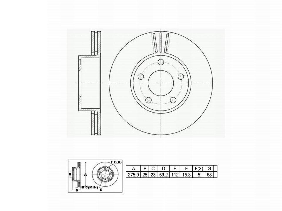 Winstop Brake Rotor, Front WS233718, Audi S6 1997-1995