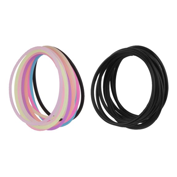 10pcs Women Rubber Elastic Wristband Bracelets Hair Ropes  10pcs Silicone Rubber Elastic Bracelet for Women B