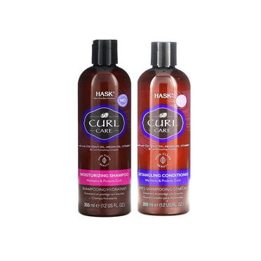 Hask Beauty, Curl Care, Moisturizing Shampoo & Detangling Conditioner 12 Fl Oz Combo Pack