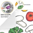 thumbnail image 2 of Yayeee Dish Drying Mat for Kitchen Counter 16"x18" Microfiber Absorbent Pad, Red Vegetables Pattern, 2 of 7