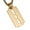 Gold, variant on HZMAN Mens Stainless Steel Razor Blade Model Dog Tag Pendant Hip Hop Necklace,22+2" Chain (Silver)