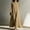 Khaki, variant on Wedding Guest Summer Dresses for Women Maxi Cotton Linen Sleeveless Solid V-Neck with Pockets Beach Vacation Casual Khaki Work Sundresses M