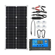 Solar Panel System 100W Solar Panel Battery Charge Controller Solar Complete Power Generation for Boat 1Set 10AController