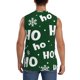 thumbnail image 4 of Balery Ho Ho Ho A Camisetas sin mangas para hombre, absorbe la humedad y protege contra el mal olor.-X-Large, 4 of 7