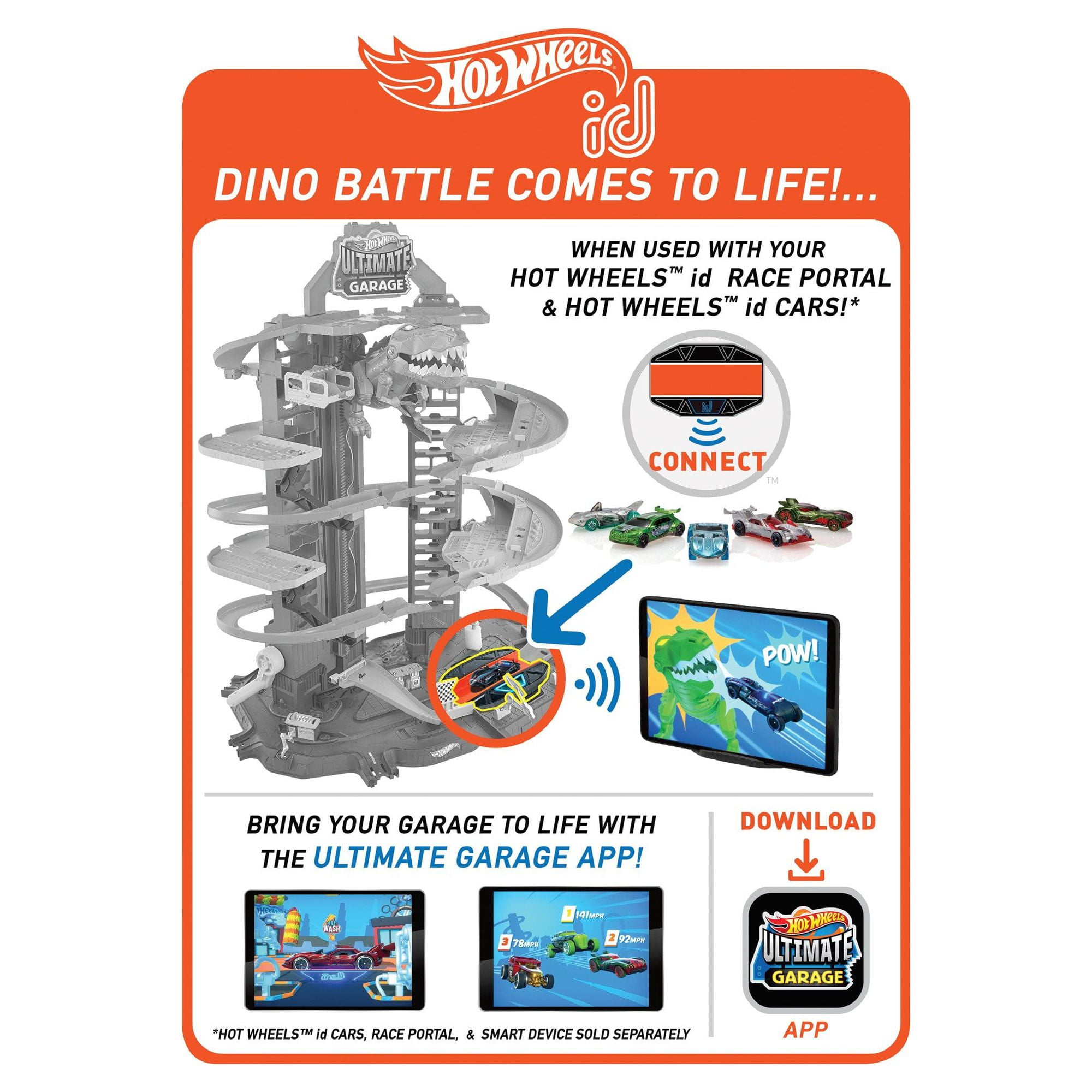 Super dino garage Hot Wheels : Défie le T-rex ! 