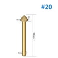 thumbnail image 1 of 6mm Shank Vacuum Brazed Diamond Burr Head Grinding Rotary File For Stone Steel 20#, 1 of 1