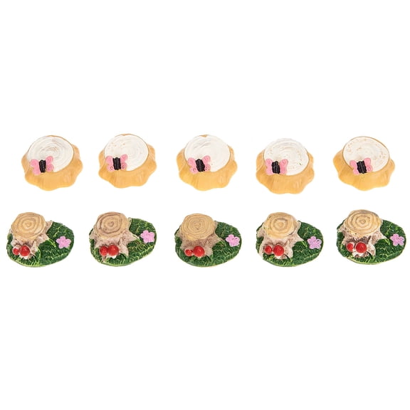 FOLOYORI garden accessory Mini Garden Ornament Assorted Color 10Pcs