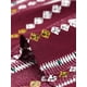 thumbnail image 5 of Agnes Orinda Blusa de Peplum de Talla Grande para Mujer con Rayas Boho de Manga Larga 3X Roja, 5 of 6