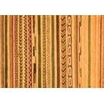 thumbnail image 1 of Ahgly Company Indoor Rectangle Oriental Orange Modern Area Rugs, 5' x 7', 1 of 4