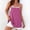 Hot Pink, variant on Womens Workout Tank Tops Racerback Square Neck Tunics Loose Sleeveless Spaghetti Strap Athletic Shirts Beige L(L)