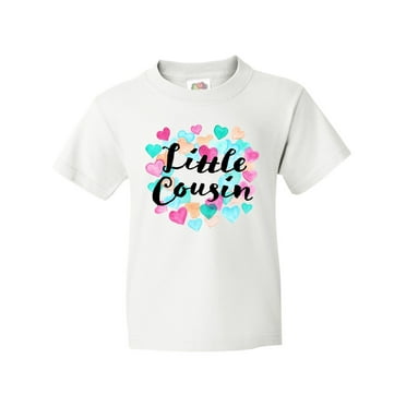 Inktastic Little Cousin hearts Youth T-Shirt