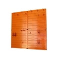 thumbnail image 2 of Wall Control Kitchen Pegboard Organizer Pots and Pans Pegboard Pack Storage and Organization Kit with Orange Pegboard and Red Accessories, 2 of 7