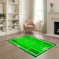 thumbnail image 2 of ODIKA 4'x6' Ultra-Soft Area Rug, Soccer Field Goal Net Grid Crossed Motif Aglity Theme Decorations None Washable, Bare feet friendly, Silk-Touch for Bedroom Home office, 2 of 7