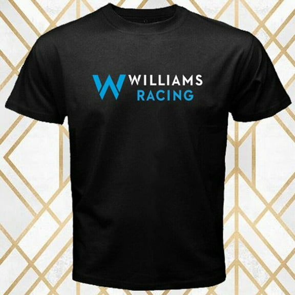 Williams Racing Team Car Men's Black T-Shirt Size S - 3XL