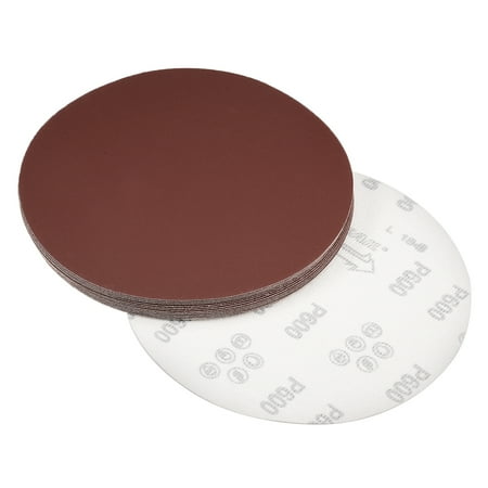 

8-inch Hook and Loop Sanding Discs 600-Grits Aluminum Oxide Flocking Sandpaper for Random Orbital Sander 15pcs