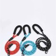 thumbnail image 4 of Dog Leash Service Lead Training Padded Handle Reflective Nylon Puppy Rope Color:black Size:1.5*1.2, 4 of 7