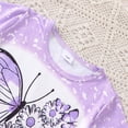 thumbnail image 4 of Tiijoy Toddler Girls Outfits Butterfly Print Short Sleeve T Shirt and Shorts Set, Sizes 4-5, 4 of 6
