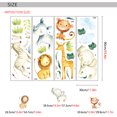 thumbnail image 3 of 1 pieza de calcomanía de pared de animales de la selva Safari elefante jirafa León pegatina de pared hojas tropicales arte de pared Floral pegatina para habitación de niños decoración de pared del do JAMW Sencillez, 3 of 5