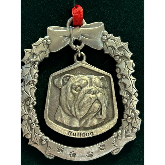 Bulldog Fine Pewter Dog Breed Ornament