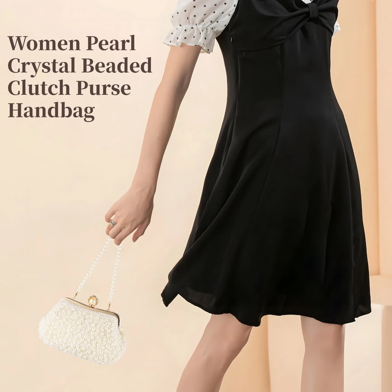 Clutch Purses for Women's Wedding, Elegant Pearl Design Evening Bags, Chic  Shell-Shaped Handbag, Perfect for Weddings, Parties, and Everyday Outings