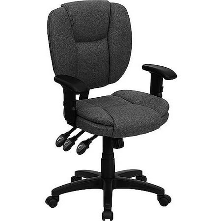 Fabric Multi-Function Task Chair with Arms, Multiple Colors