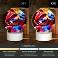 thumbnail image 3 of Super Mario Round Acrylic Night Light Decoration USB Cable LED Lamp Base with Touch Control Adjustable 3 Light Modes Nightlight Decor, 3 of 9