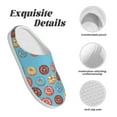 thumbnail image 5 of Kdxio Cute Donut Women's Men's Slippers Plush Slip-On House Slipper for Winter Indoor Soft Cushion Non-slip Fluffy Slides Slippers-11, 5 of 7