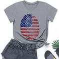 thumbnail image 2 of CFLVAEK 4th of July T Shirts for Kids Girls Boys Novelty American Flag Patriotic Graphic Tees Casual Short Sleeve Crewneck Cotton Tshirts Indenpendence Day Holiday Shirts 5 Years, 2 of 9