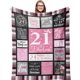 thumbnail image 1 of LHSHID 75th Birthday Gifts for Women Blanket 75th Birthday Decorations for Women Best Gifts for 75 Year Old Woman Happy 75th Birthday Ideas for Mom Grandparents Throw Blanket 60"x80", 1 of 7
