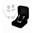 thumbnail image 1 of Collar Y Aretes De Flor Tulipan color plata, 1 of 4