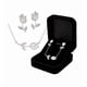 thumbnail image 1 of Collar Y Aretes De Flor Tulipan color plata, 1 of 4