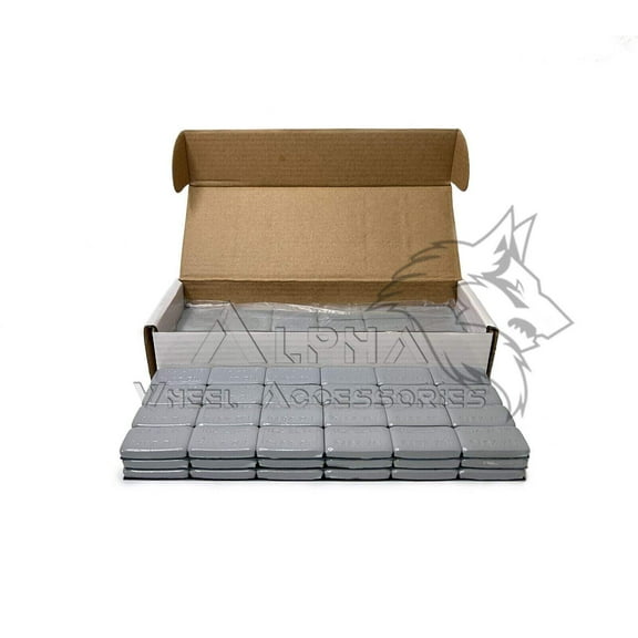1 Box of Gray 1 Oz Wheel Weights Stick-on Adhesive Tape 24 Strips 144 Pcs 9Lbs
