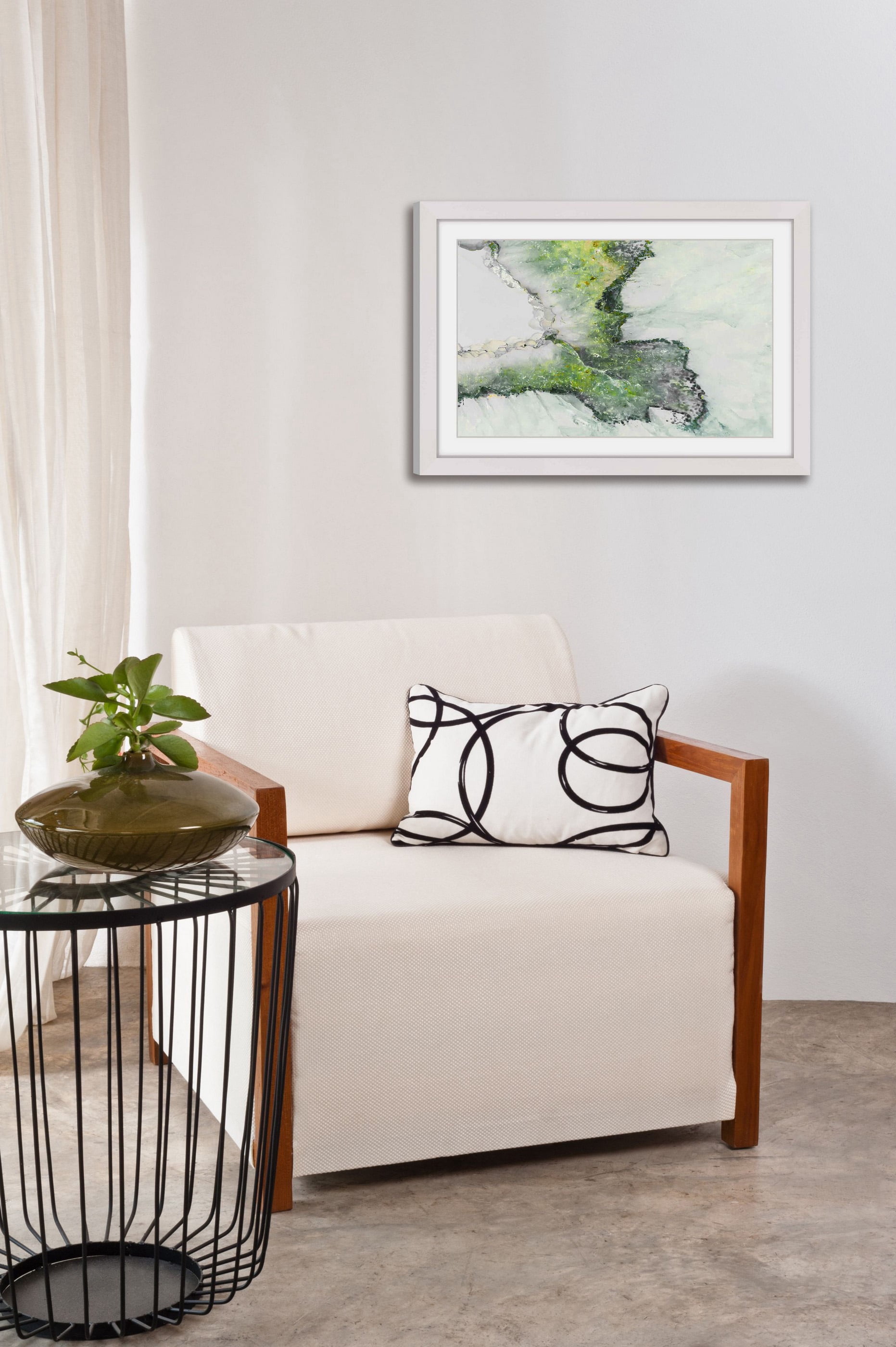 "Spring Mineral" Framed Painting Print