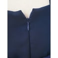 thumbnail image 7 of YONGHS Kids Girls Halter Neck High Low Wedding Bridesmaid Dress A Navy Blue 10, 7 of 7